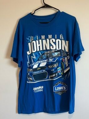 Vintage NASCAR Jimmie Johnson #48 Lowes Racing Graphic Tee - Large